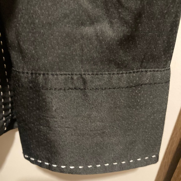 Roar Black Embroidered Button-Up Shirt - Picture 5 of 10